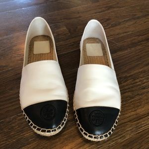 Tory Burch Colorblock Leather Espadrille Flat